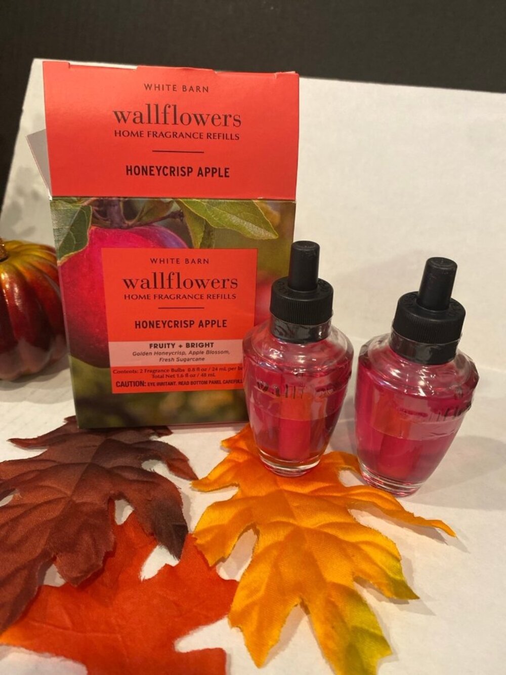 Bath & Body Works “HoneyCrisp Apple” New Wallflower Refills X 2